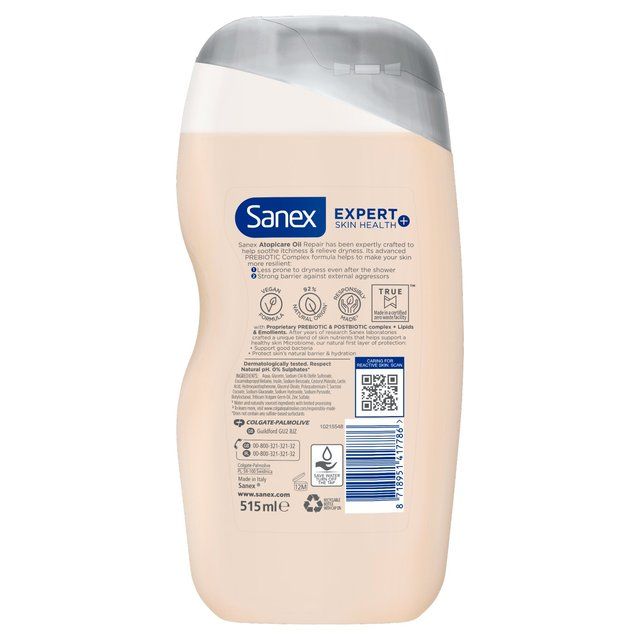 Sanex Expert+ Atopicare Oil Repair Shower Gel 515ml