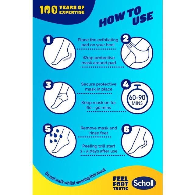 Scholl Exfoliating Heel Peel Foot Mask