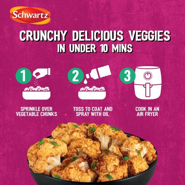 Schwartz Air Fryer Vegetable Seasoning Drum 125g