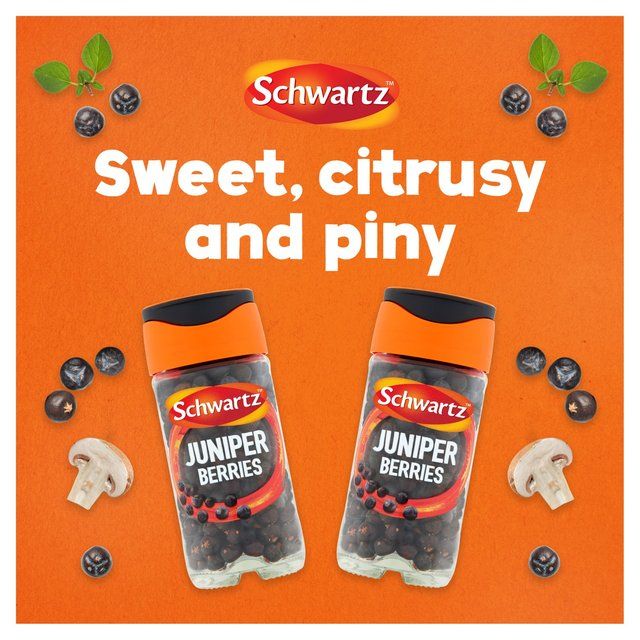 Schwartz Whole Juniper Berries Jar 28g