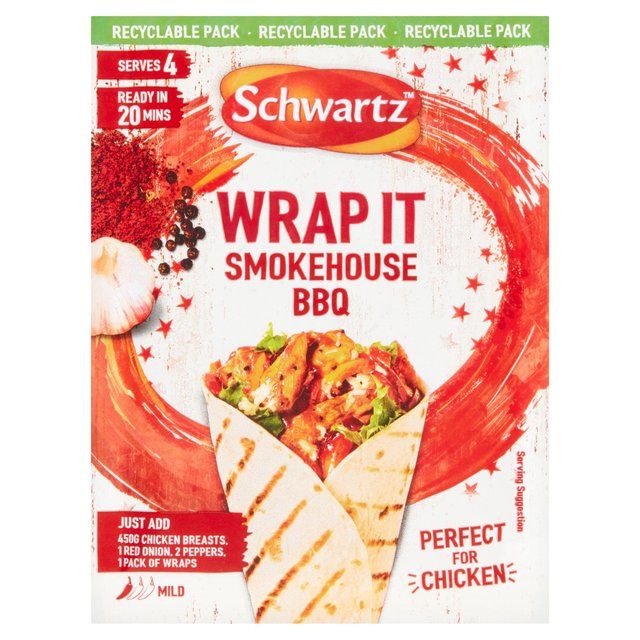 Schwartz Wrap It Smokehouse BBQ Recipe Mix 30g