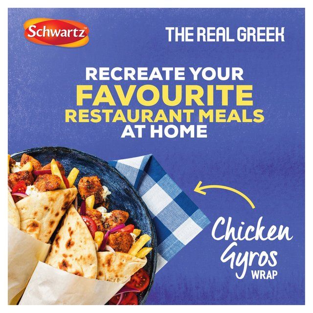 Schwartz x The Real Greek Chicken Gyros Wrap 20g