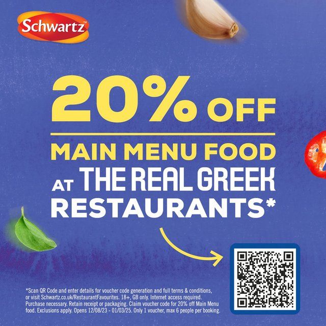 Schwartz x The Real Greek Chicken Gyros Wrap 20g