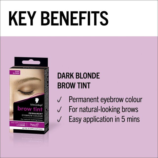 Schwarzkopf Brow Tint Permanent Eyebrow Colour Dark Blonde 17ml