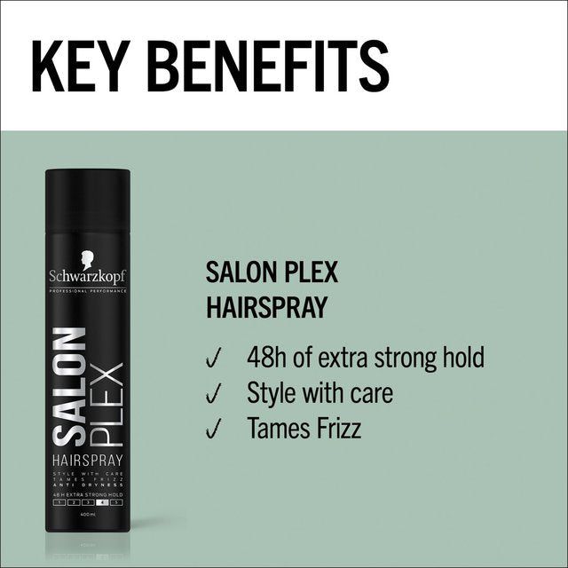 Schwarzkopf Styling Salon Plex Hair Spray 400ml