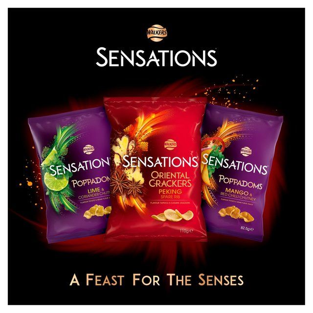 Sensations Lime & Coriander Chutney Sharing Bag Poppadoms 82.5g