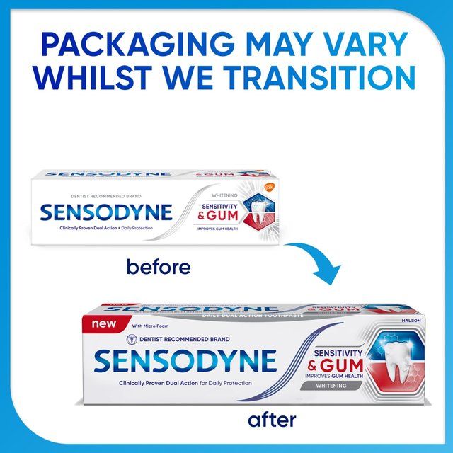 Sensodyne Sensitive Sensitivity & Gum Whitening Toothpaste 75ml