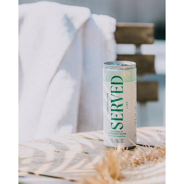 Served Lime Hard Seltzer 250ml