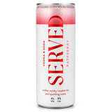 Served Raspberry Hard Seltzer 250ml