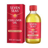 Seven Seas Cod Liver Oil Plus Omega-3 Maximum Strength Liquid 300ml