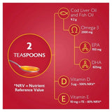 Seven Seas Cod Liver Oil Plus Omega-3 Maximum Strength Liquid 300ml