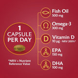 Seven Seas Omega-3 Fish Oil with Vitamin D 30 Capsules 30 per pack