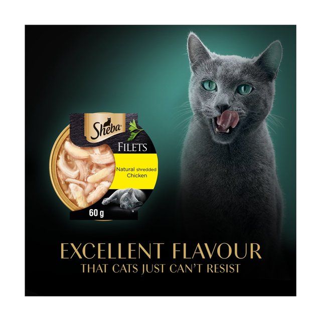 Sheba Fillets Cat Food Tray with Chicken in Gravy 60g