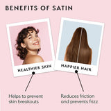 Silver Cloud White Satin Pillowcase Infused With Silver Ions