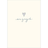 Silver Heart Engaged Card
