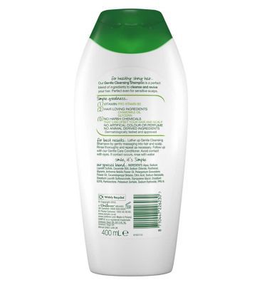 Simple Kind to Hair Gentle Cleansing Shampoo with vitamin B5, chamomile oil & glycerin 400ml
