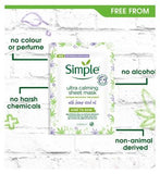 Simple Kind to Skin Biodegradable Sheet Mask Ultra Calming 1 pc