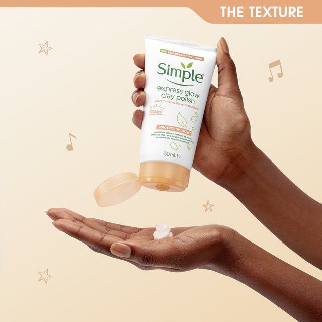Simple Protect 'N' Glow Express Glow Clay Polish Cleanser 150ml