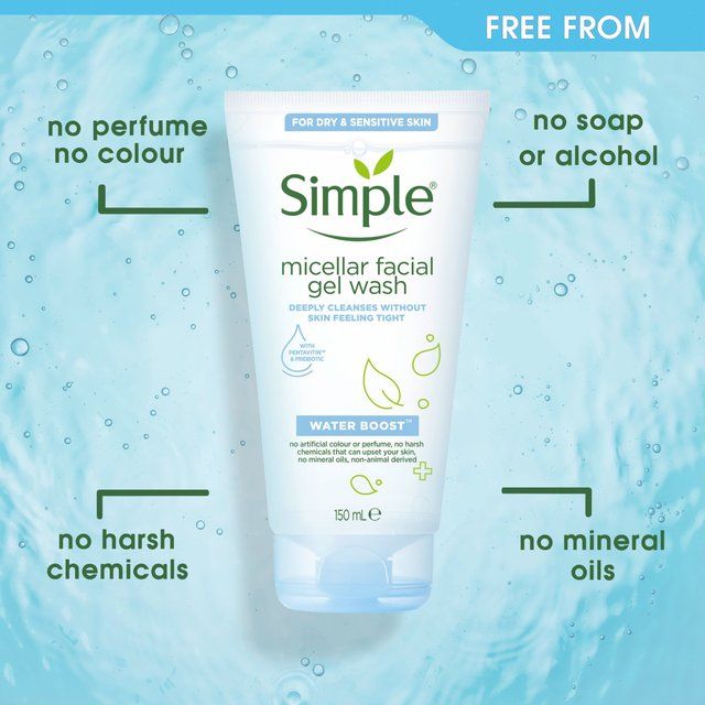 Simple Water Boost Micellar Gel Wash Sensitive Skin 150ml