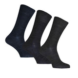Simply s Mens Super Soft Bamboo Socks (Pack Of 3) (6-11) Shade of Blue Melange / 0.10EA