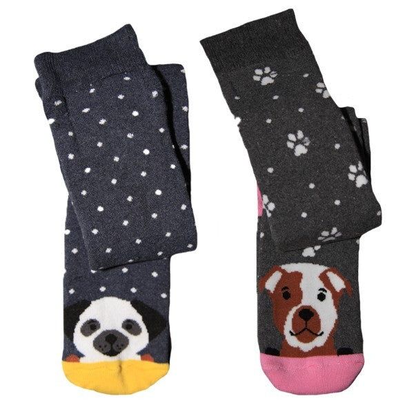 Simply s Womens Dogs Welly Socks (Pack Of 2) (UK 4-7)