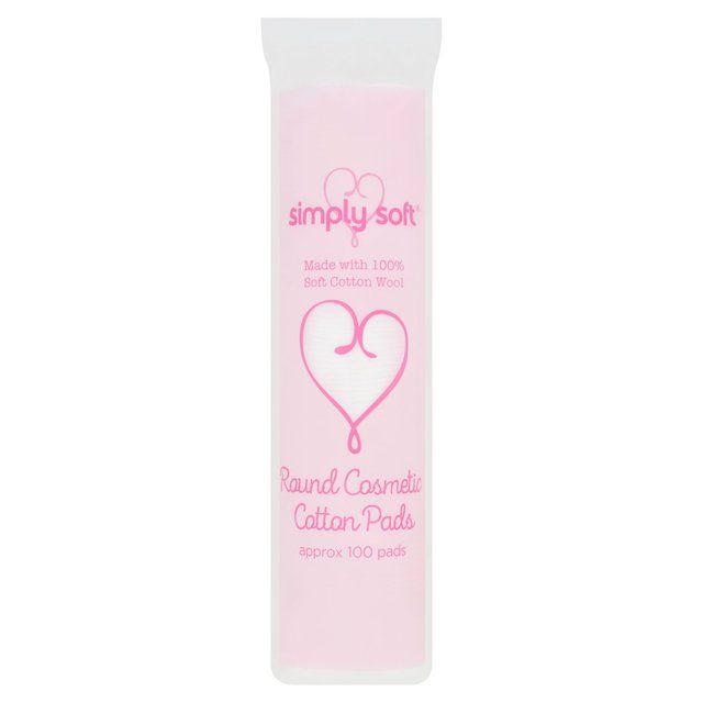 Simply Soft Round Cosmetic Cotton Pads 100 per pack