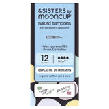 &SISTERS by Mooncup Organic Cotton Eco-applicator Tampons Heavy 12 per pack
