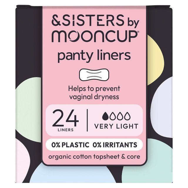 &SISTERS by Mooncup Organic Liners Toxin-free Bio-wrapped 24 per pack - McGrocer