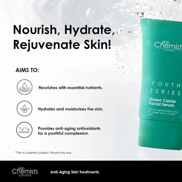 SkinChemists Youth Series Green Caviar Facial Serum 30ml