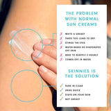 Skinnies SPF 50+ Sunscreen Sungel Conquer Vegan 100ml