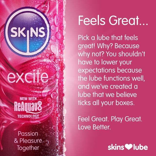 Skins Excite Tingling Water Based Lubricant 130ml