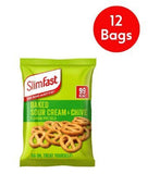 SlimFast Baked Sour Cream & Chive Flavour Pretzels bundle - 12 pack