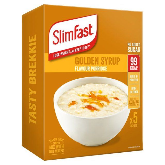 SlimFast Golden Syrup Porridge 5 Servings 5 x 29g