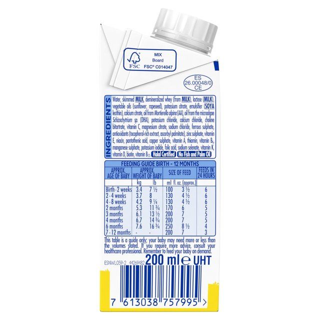 SMA Little Steps First Infant Milk From Birth 200ml