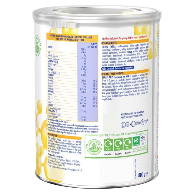 SMA Pro 3 Growing up Milk Powder 1-3 Yrs 800g
