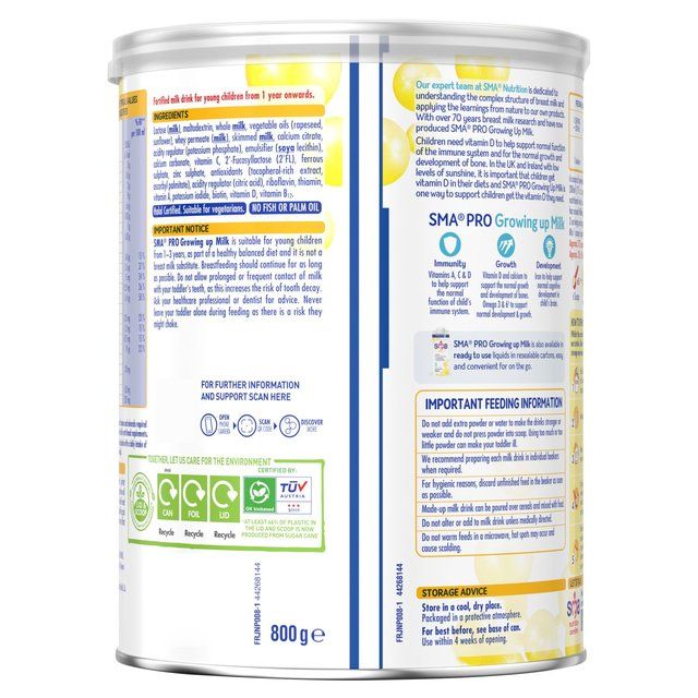SMA Pro 3 Growing up Milk Powder 1-3 Yrs 800g