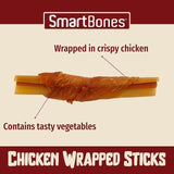 SmartBones 9 Mini Chicken Wrapped Rawhide Free Sticks Dog Treats 9 per pack