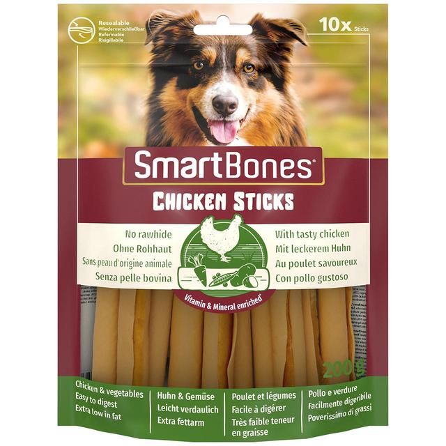 SmartBones Chicken Rawhide Free Sticks Dog Treats 10 per pack