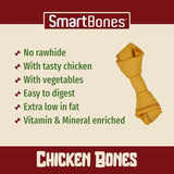 SmartBones Mini Chicken Rawhide Free Bones Dog Treats 128g
