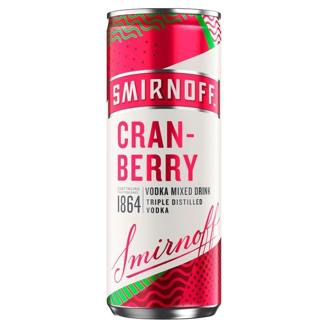 Smirnoff & Cranberry Juice 250ml