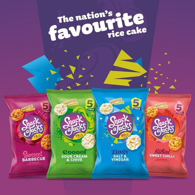 Snack a Jacks Salt & Vinegar Multipack Rice Cakes 5 per pack