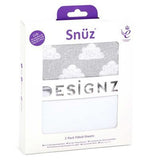 Snuz Twin Pack Fitted Crib Sheets - Cloud