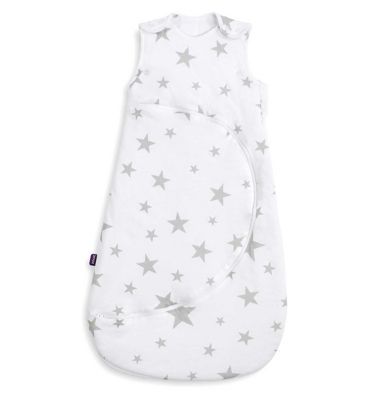 SnuzPouch 2.5 Tog Baby Sleeping Bag - Grey Star, 0-6 Months