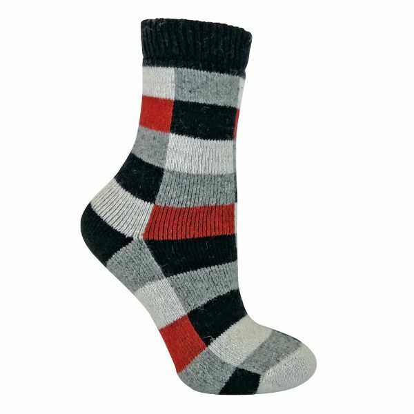 Sock Snob Ladies Chunky Knit Wool Ankle Boot Socks 4-8 UK Navy / 1EA