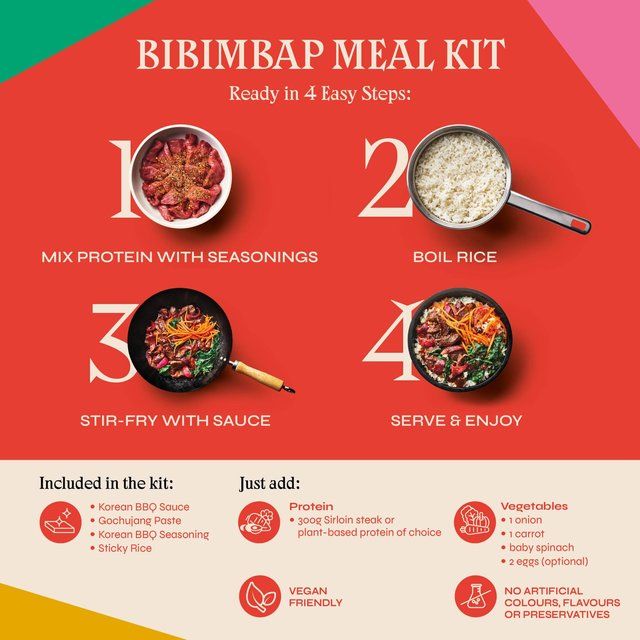 Sosu Korean Bibimbap Rice Meal Kit 237g
