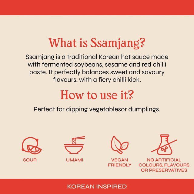Sosu Korean Ssamjang Chilli Sauce 250ml
