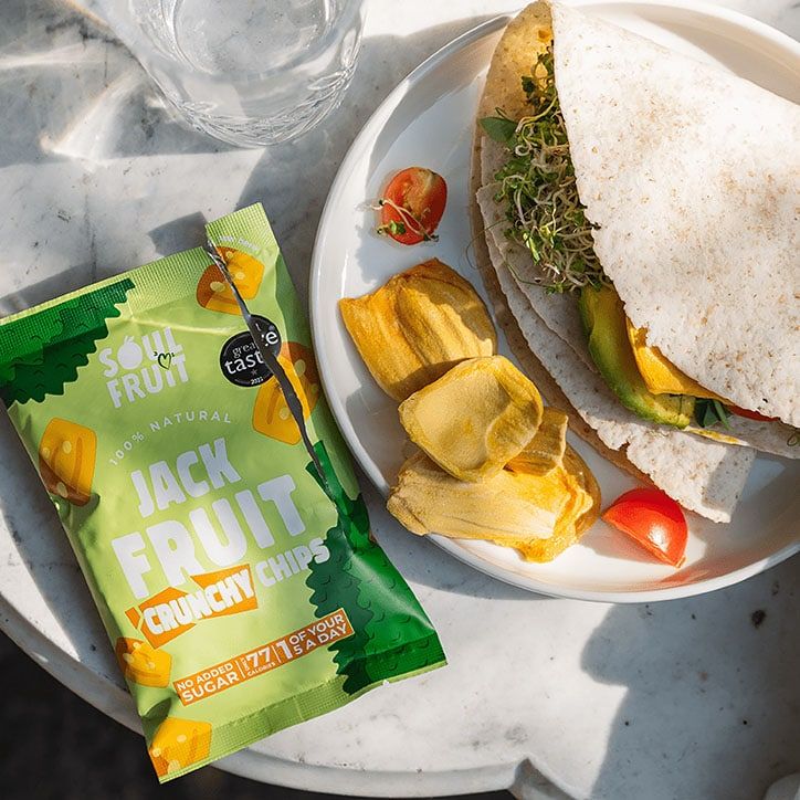 Soul Fruit Crunchy Dried Jackfruit Chips 20g Dragon Fruit