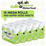 Splesh Culina Ultra Absorbent 3 Ply Kitchen Towel, 15 Rolls
