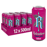 Relentless Fruit Punch Energy Drink 12 x 500ml Cans