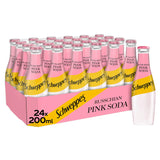 Schweppes Pink Soda Citrus Flavour 24 Bottle Pack 200ml